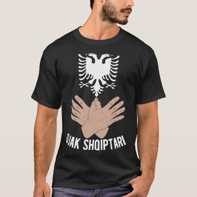 Camiseta Albania Kosovo eagle Albanian flag for Albanians (Frente)