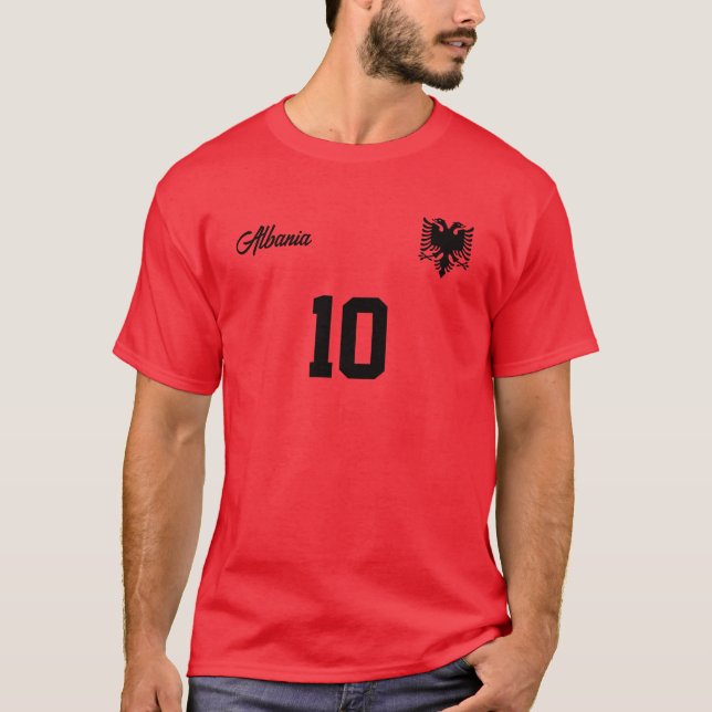 Camiseta Albânia Personalizada Equipe Nacional Jersey (Frente)