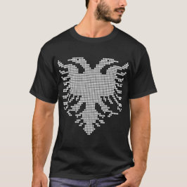 Camiseta Albanian Double Headed Eagle Dotwork Emblem