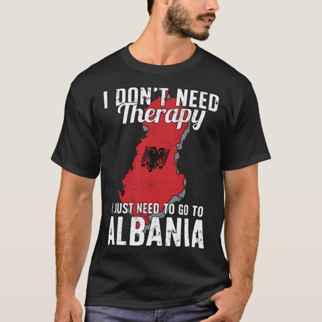 Camiseta Albanian Flag I Albania Flag I Vacation Gift I Alb (Frente)