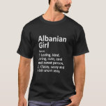 Camiseta ALBANIAN GIRL ALBANIA Gift Funny Country Home Root<br><div class="desc">ALBANIANA ALBÂNIA Dotada Funny Country Home Roots Descida Tanque Superior</div>