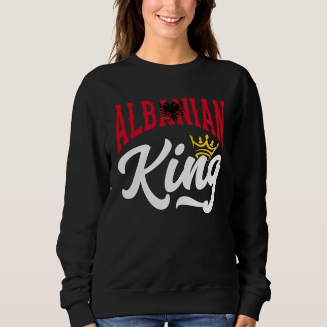 Camiseta Albanian King Albanian Albania Albanian Flag (Frente)