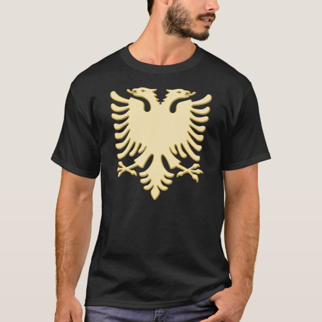 Camiseta Albanian New Gold Eagle (Frente)