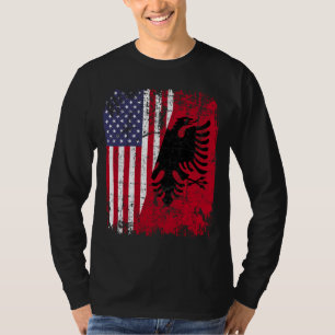 Camiseta ALBANIANO ROOTS Red Eagle Half American ALBANIA FL