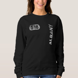 Camiseta Albany New York 518 Area Code Retro