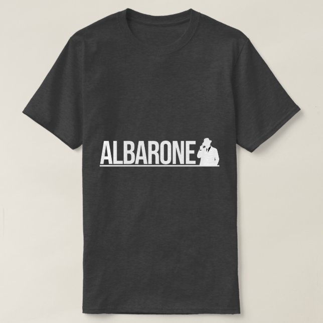 Camiseta Albarone Gangster Silhouette Graphic - White (Frente do Design)