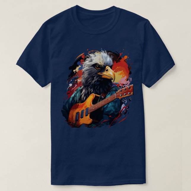 Camiseta Albatross Tocando Violão (Frente do Design)