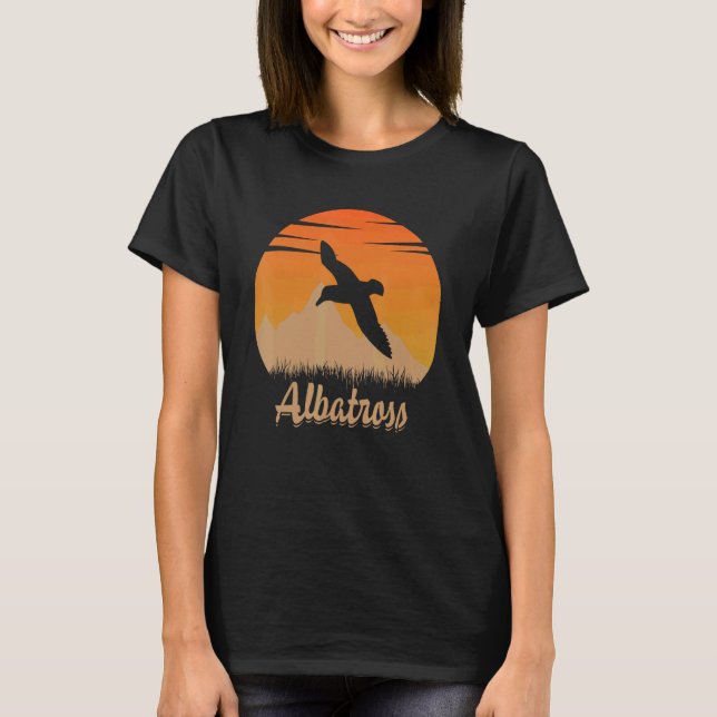 Camiseta Albatroz Animal Quente Na Montanha Da Natureza (Frente)