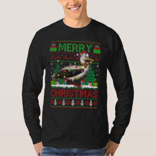 Camiseta Albatroz Ave Luzes de Natal Albatroz Feio de Nat