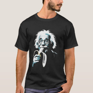 Camiseta Albert Comendo Banana - Engraçada Arte Clássica Gr