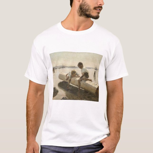 Camiseta Albert Edelsense - Dois meninos em um registro (Frente)