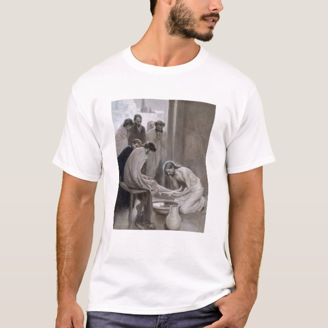 Camiseta Albert Edelsense - Jesus Lavando Pés Discípulos (Frente)