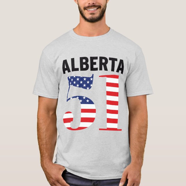 Camiseta Alberta 51º Estado Americano WEXIT (Frente)