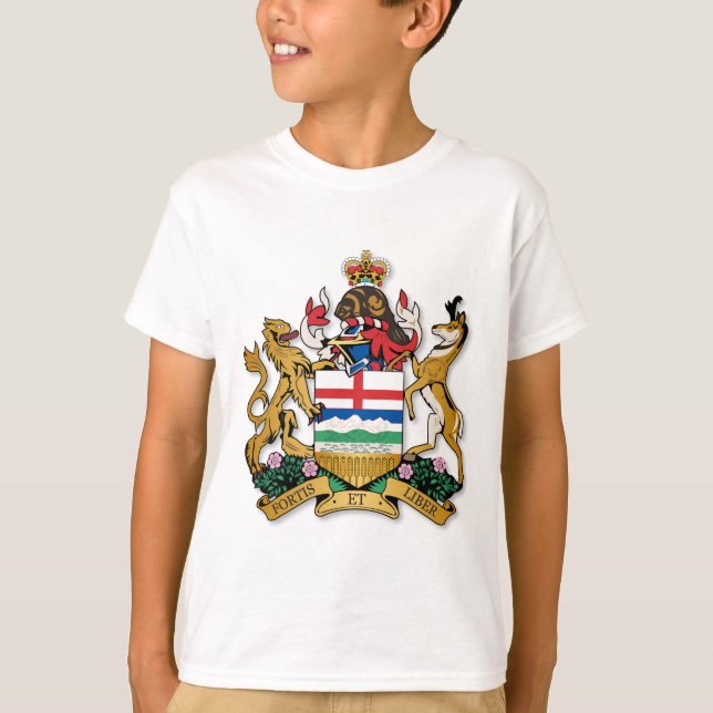 Camiseta Alberta casaco de armas (Frente)