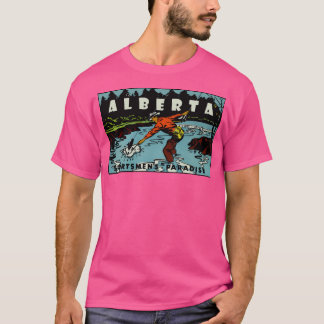 Camiseta Alberta Fly Fisheries Ab Viagens vintage Decal