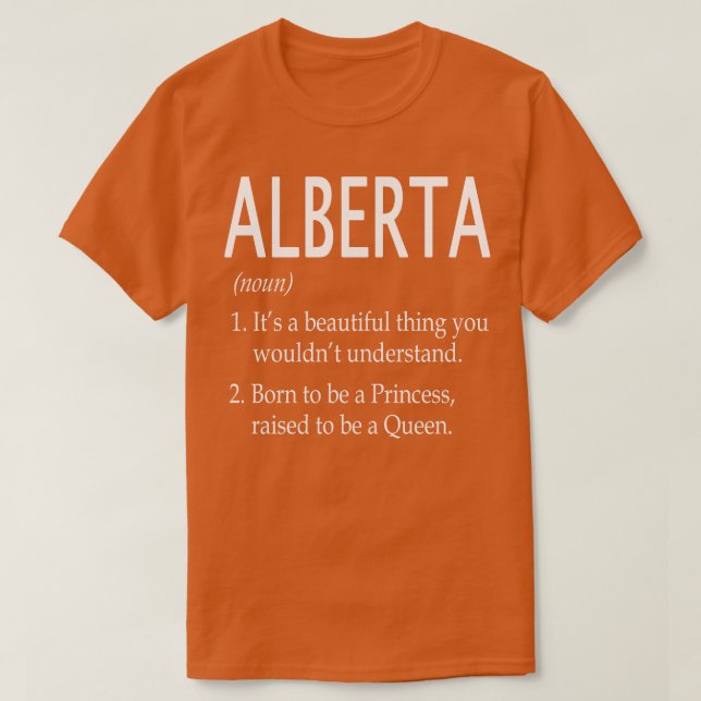 Camiseta Alberta Name Gift (Frente do Design)