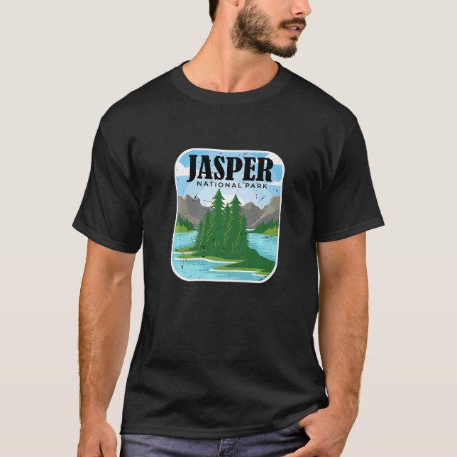 Camiseta Alberta National Park Jasper Canada Souvenir Campi (Frente)