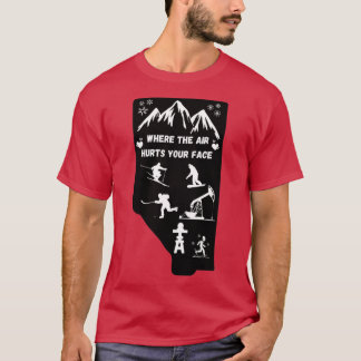 Camiseta Alberta, onde o ar dói seu rosto