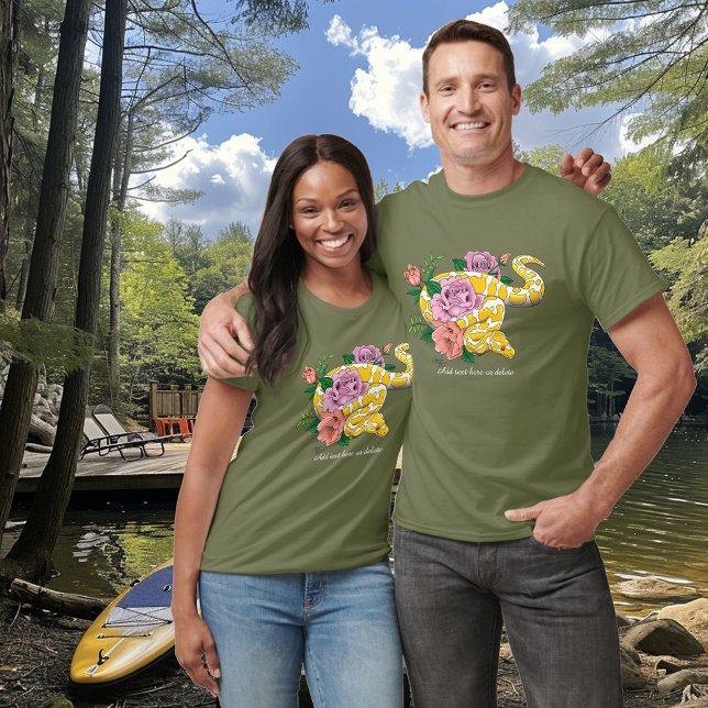 Camiseta Albino Ball Python Amarelo (Criador carregado)