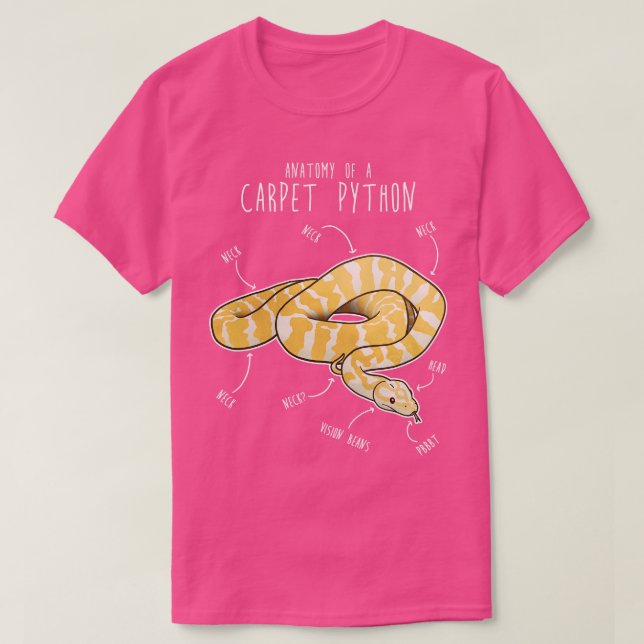 Camiseta Albino Darwin pet Python Cobra Anatomia (Frente do Design)
