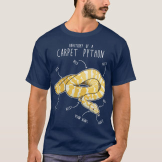 Camiseta Albino Darwin pet Python Cobra Anatomia