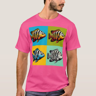 Camiseta Albino Tiger Barb Peixes Tropicais Legal 1