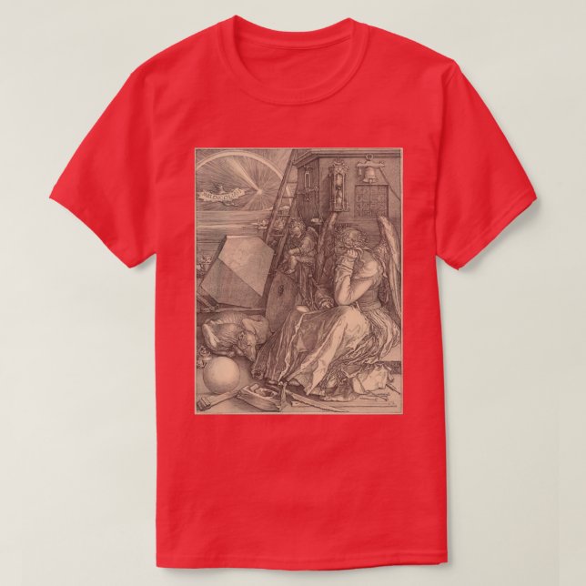 Camiseta Albrecht Durer Melencolia I melancholia engraving  (Frente do Design)