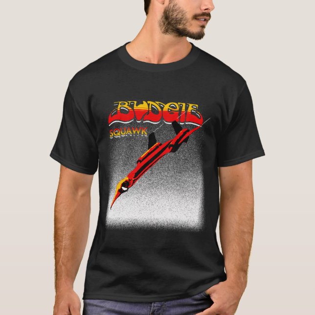 Camiseta Álbum Budgie Band Squawk v2 (Frente)