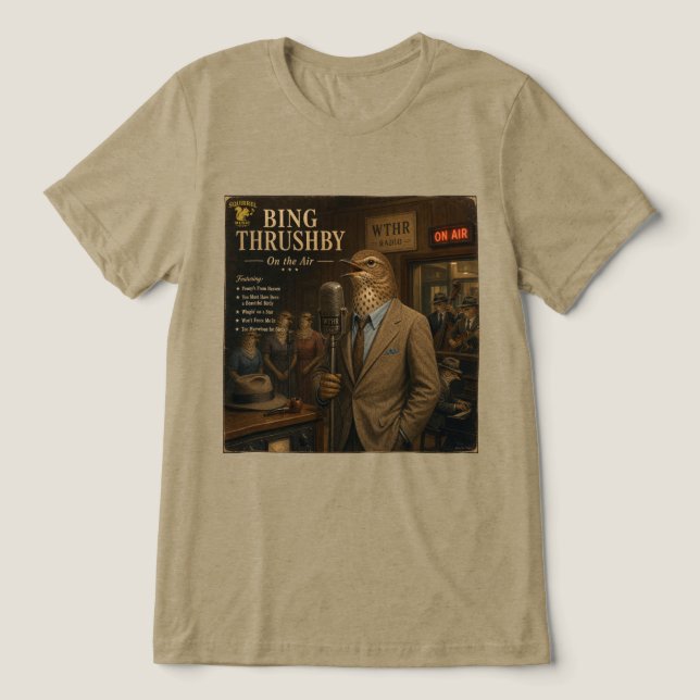 Camiseta Álbum de Bing Thrushby: uma Paródia (Design frontal)