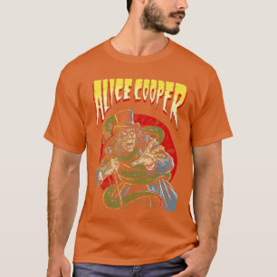 Camiseta Álbum de figurinhas retrô do Alice Cooper