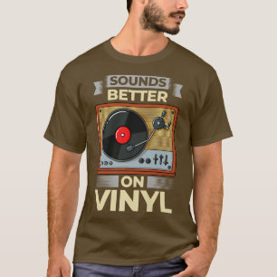 Camiseta Álbum de Música LP do Vinyl Record Player