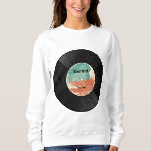 Camiseta Álbum de Música Retro Vinyl Record