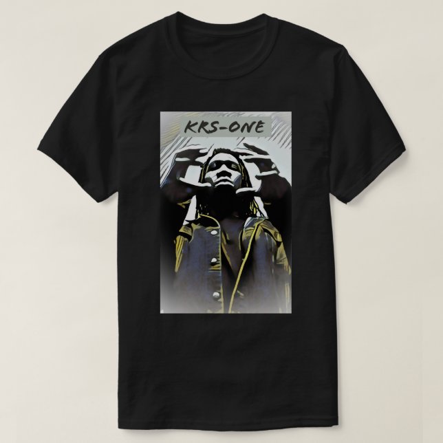 Camiseta Álbum Dourado inspirado no KRS ONE (Frente do Design)