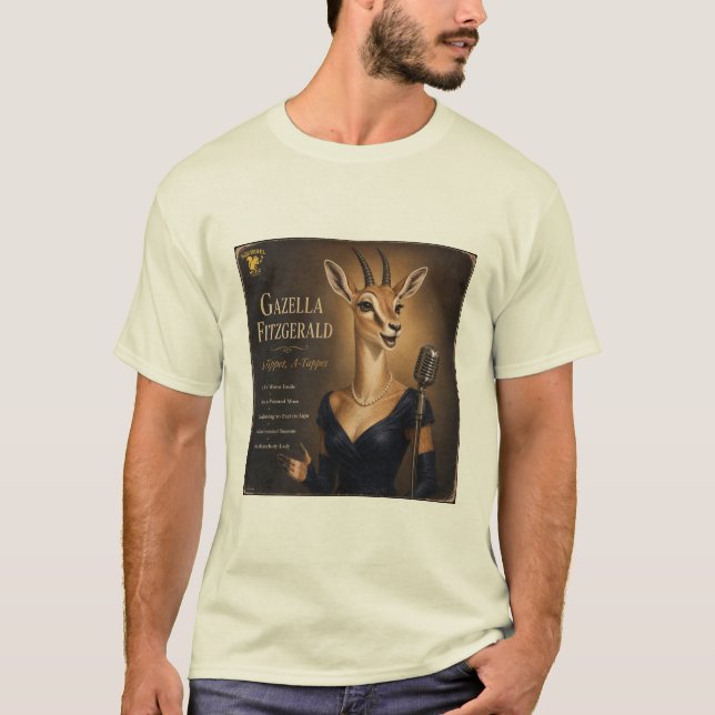 Camiseta Álbum Gazella Fitzgerald: uma Paródia (Frente)