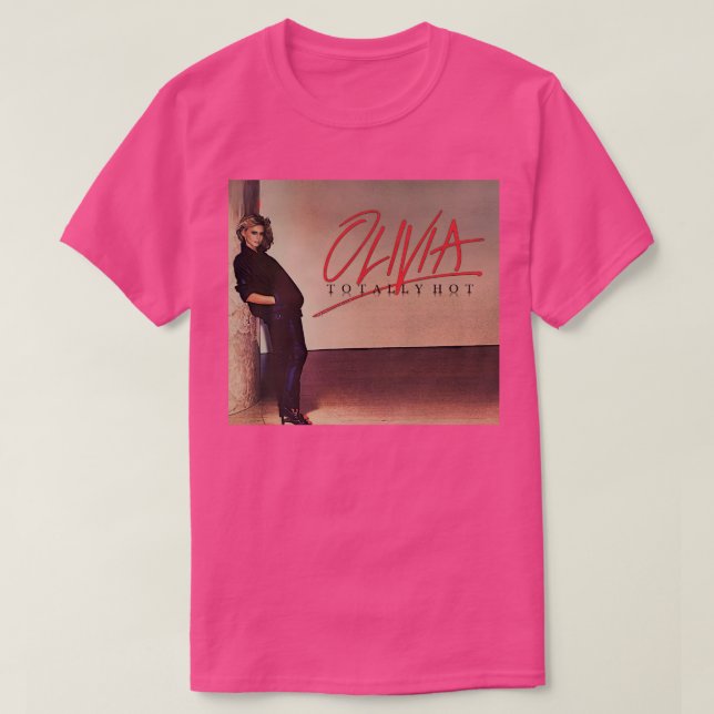 Camiseta Álbum Totalmente Quente de Olivia NewtonJohn (Frente do Design)