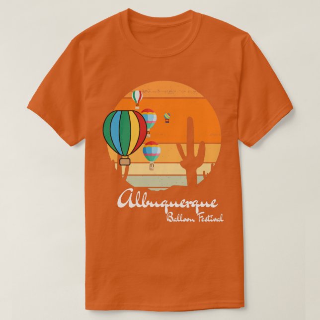 Camiseta Albuquerque Balloon Fiesta Balloon Festival Gift (Frente do Design)