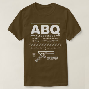 Camiseta Albuquerque International Sunport ABQ T Shirt
