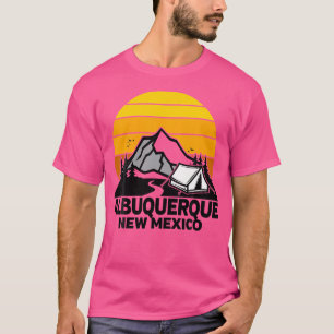 Camiseta Albuquerque Novo México Campanha Retro Montagem Su
