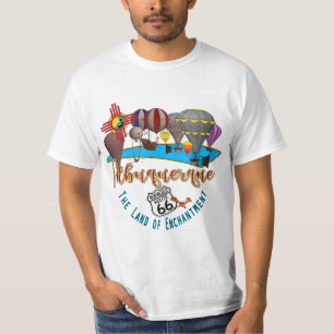 Camiseta Albuquerque Novo México Rota 66 Balão de Ar Quente