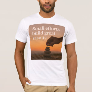 Camiseta Alcançando Maior Um Passo de Cada Vez