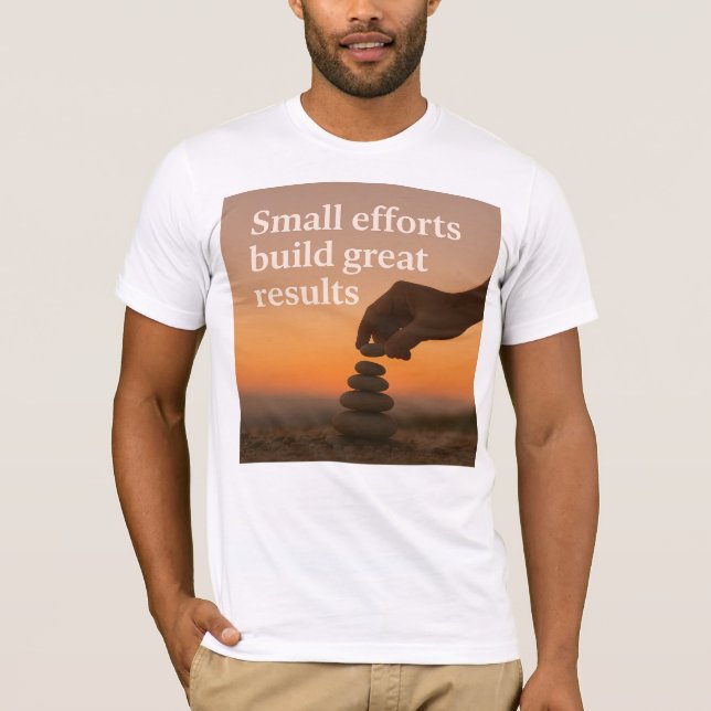 Camiseta Alcançando Maior Um Passo de Cada Vez (Frente)