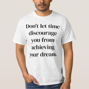 Camiseta Alcançando o seu sonho - Camisa-T de valor masculi