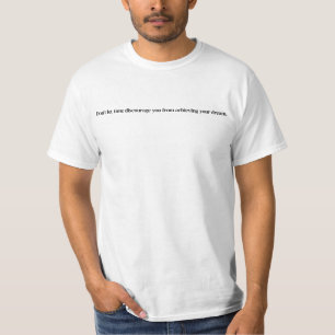 Camiseta Alcançando o seu sonho - Camisa-T de valor masculi