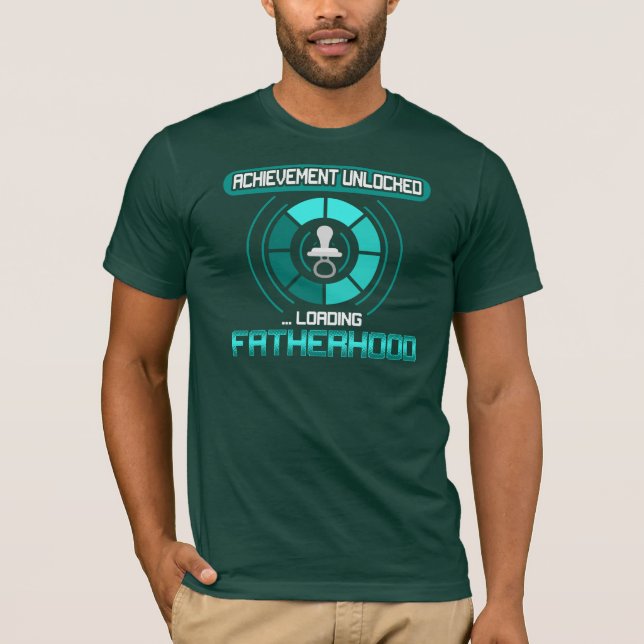 Camiseta Alcançar Novo papai de paternidade de carregamento (Frente)