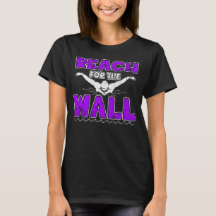 Camiseta Alcance Para A Parede Nadando Grunge para Homens M