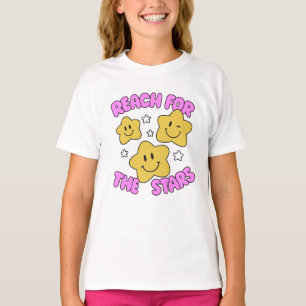 Camiseta Alcance para as estrelas - Bonita Inspiração Smile