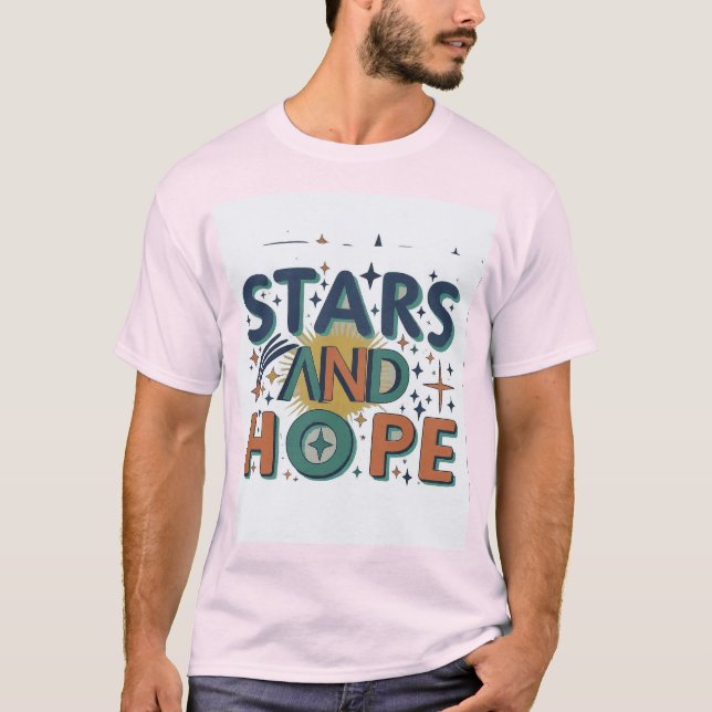 Camiseta Alcance para as Estrelas com Esperança (Frente)