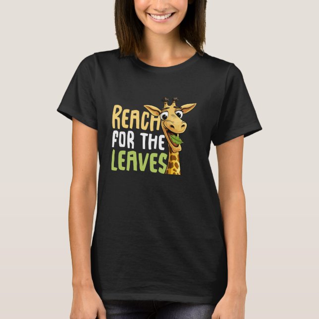 Camiseta Alcance para Leaves Girafa (Frente)