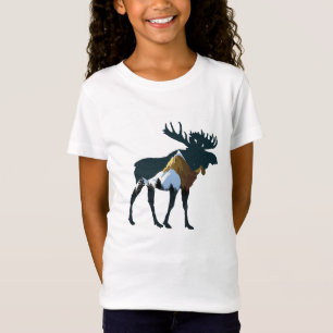 Camiseta Alce da Floresta Noturna