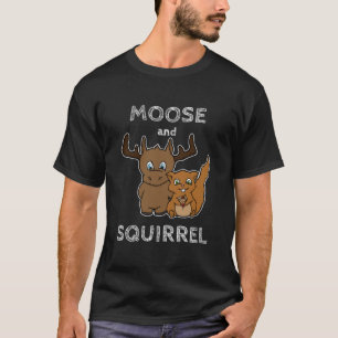 Camiseta Alce e esquilo com texto clássico